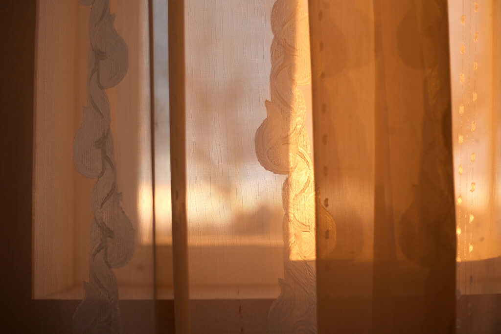 Image of shadows on curtains